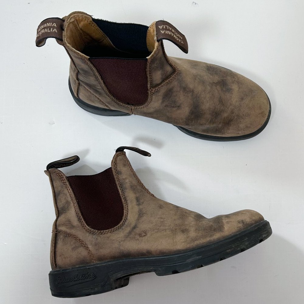 Blundstone Distressed Leather Chelsea Boots Size 7.5